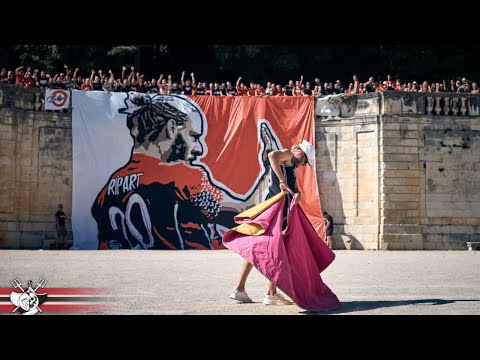 Quand Renaud Ripart reçoit un hommage surprise des supporters du Nîmes Olympique...