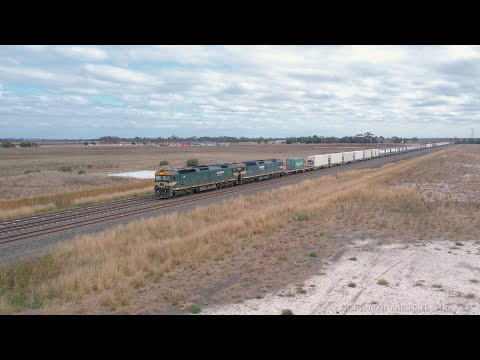 7902V Pacific National Mildura To Melbourne Container Train (22/4/2022) - PoathTV Australian Railway