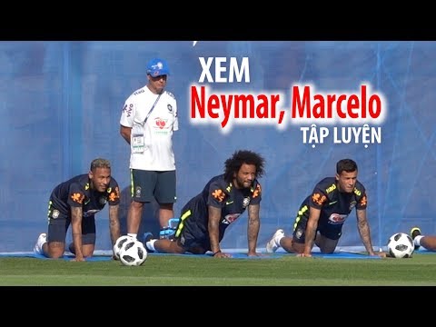 ĐỖ HÙNG TỪ NƯỚC NGA | Neymar, Marcelo tập luyện dưới nắng Sochi