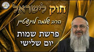 חוק לישראל - פרשת שמות - יום שלישי | הרב שלמה לוינשטיין (ארגון קול הלשון) - התמונה מוצגת ישירות מתוך אתר האינטרנט יוטיוב. זכויות היוצרים בתמונה שייכות ליוצרה. קישור קרדיט למקור התוכן נמצא בתוך דף הסרטון