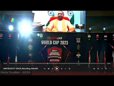Shri Adityanath Yogi UP Chief Minister Address at Technoxian World Cup 2023 #aicra