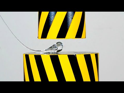 HYDRAULIC PRESS VS HARDEST OBJECT, RUPERT'S DROP