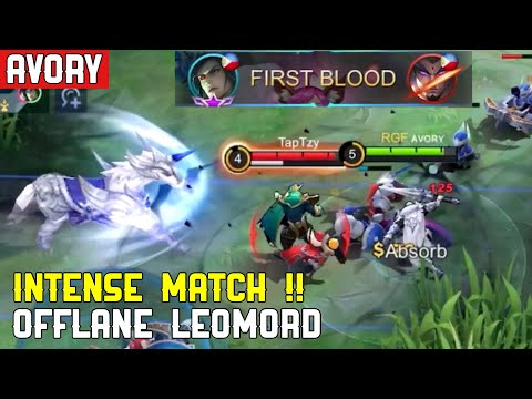 MUST WATCH !! INTENSE MATCH ! Offlane Leomord Gameplay - Avory | MLBB