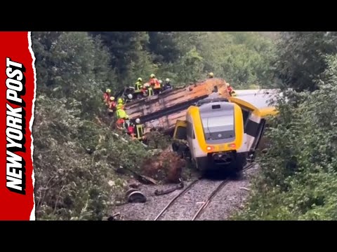 Several hurt after train DERAILS in Germany