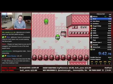 Pokemon Red Glitchless Speedrun in 1:49 (Former World Record)
