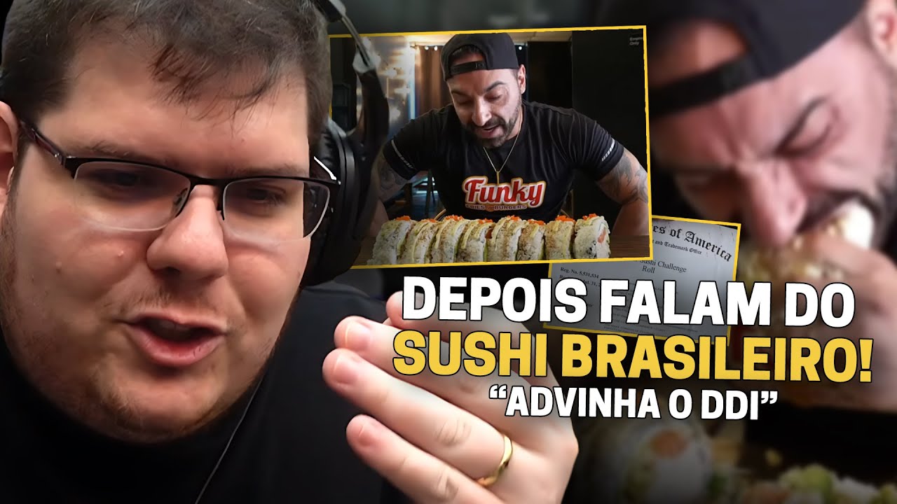 CASIMIRO REAGE: CORBUCCI COME 6KG DE SUSHI ROLL | Cortes do Casimito