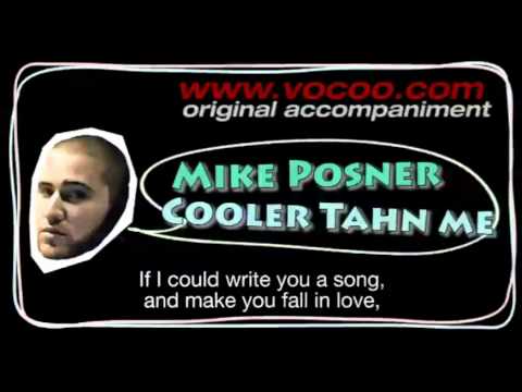 Mike Posner - Cooler than me (Karaoke/original accompaniment / Instrumental / lyrics)
