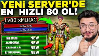 YENİ SERVERE 35 GÜN ÖNCEDEN BAŞLADIM! 😱 1 LEVEL'DEN 80'E RUSH! 🔥 | Knight Online