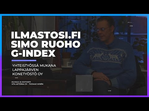 Simo Ruoho - katsaus pohjoiseen jääpeitteeseen sekä G-index päivitys
