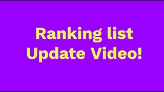 Ranking list update