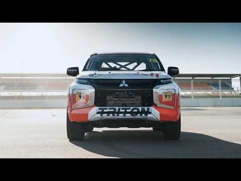 Racing a Mitsubishi L200 pick up truck.