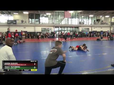 70 Lbs Round 2 - Jaxon Hughes, Backyard Brawlers Wrestling Club Vs Teddy Mutzberg, Teknique Wrestl