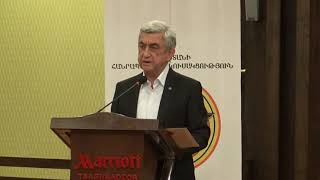 Սարգսյանը՝ Ալիևին. չլիներ իշխանափոխությունը ականջիդ հետևը կտեսնեիր, Հադրութն ու Շուշին չէիր տեսնի
