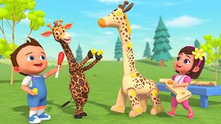 Learn Colors with DIY Giraffe Toy 🦒 | Assemble Model Set | 3D Kids Educational Fun Learning