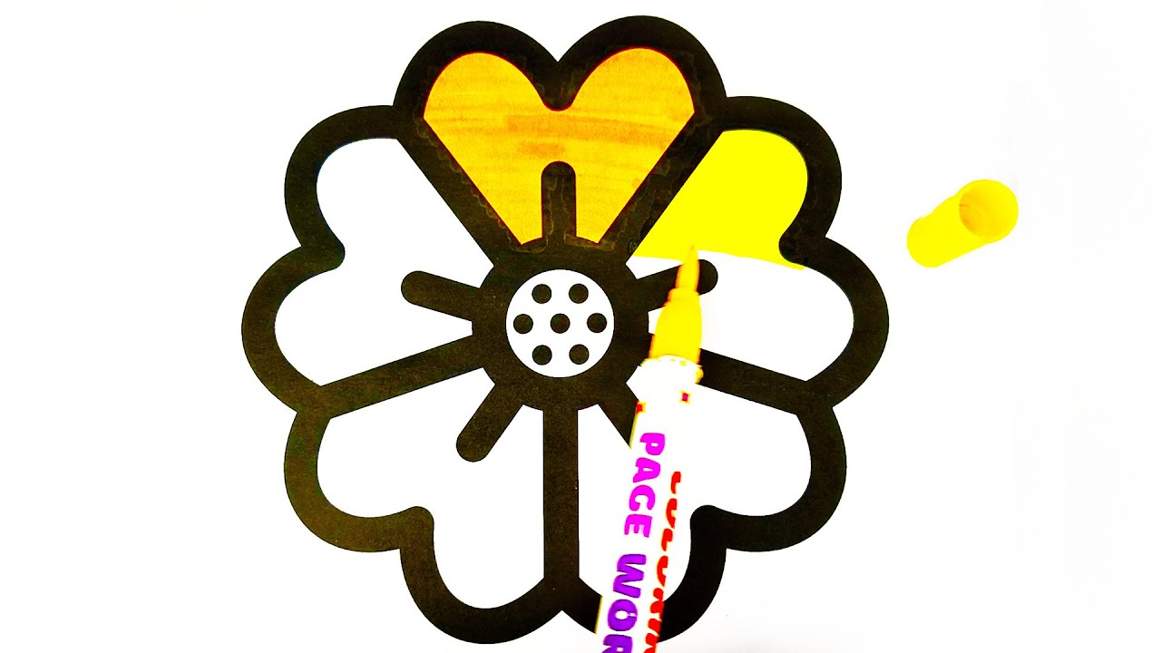 Flower Coloring Page | Flower Petal Coloring Pages | Coloring Pages Floral