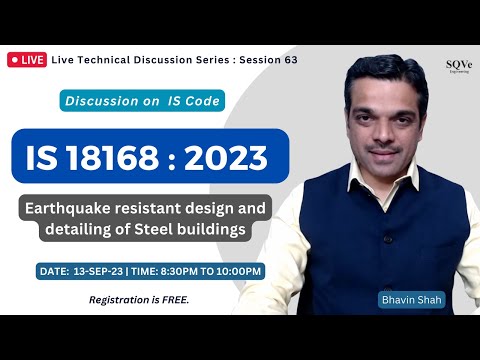 Session 63: Discussion on IS 18168 : 2023 | Steel structures | Bhavin Shah