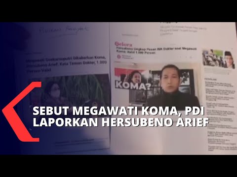 DPD PDI Perjuangan Laporkan Hersubeno Arief atas Penyebaran Hoaks Soal Megawati Koma