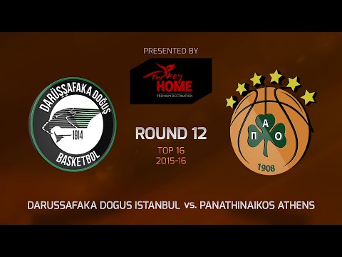 Highlights: Top 16, Round 12, Darussafaka Dogus Istanbul 84-86 Panathinaikos Athens