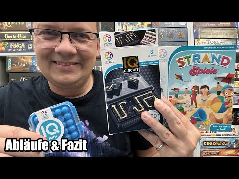 3x Smart Games für Unterwegs: Strandspiele Magnetspiel + IQ Circuit + IQ Mini