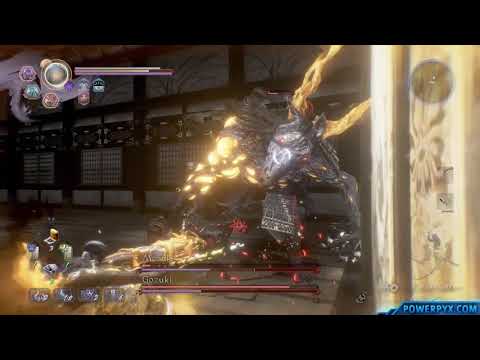 Nioh 2 - Mezuki + Gozuki Double Boss Fight (Boss #39) - Solo "The Golden Castle"