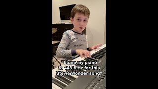 6-Year-Old Miles plays STEVIE WONDER "Ordinary Pain" in his own key