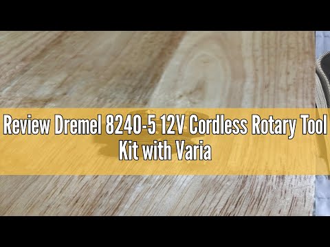 Dremel 8240-5 12V Cordless Rotary Tool Kit with Variable Speed and Comfort Grip - Includes 2AH Battery Pack, Charger, 5 Accessories, Wrench, and Tool Fabric Carry Bag video review thumbnail