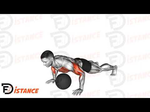 Exercice Pompes pliométriques avec medecine ball