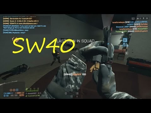Battlefield 4 Gun Gameplay: SW40 Hand Power Cannon!!