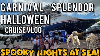 🎃 Carnival Splendor Halloween Cruise Vlog | Spooky Nights at Sea!