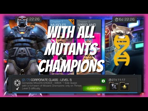 Mcoc Mojo's Choice SQ | Threat 5 | Defeat with All mutants Objective Completion | #mcoc #kabam #sq
