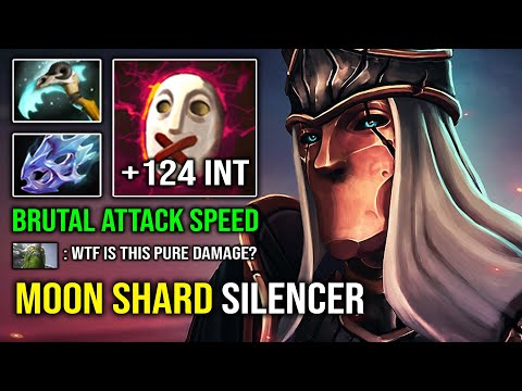 BRUTAL Pure Glaives +124 Perma INT Stole 100% Hit Like a Truck OP Moon Shard Silencer Dota 2