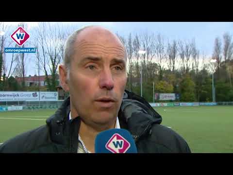 Reactie Scheveningen-trainer John Blok na de wedstrijd tegen ASWH