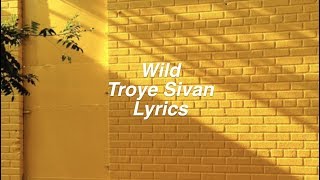 Wild || Troye Sivan Lyrics