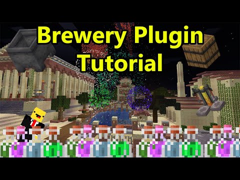 Minecraft Brewery Plugin Tutorial  - (Beer, Vodka, Alcohol) - Minecraft 1.15 - ( Towny Server )