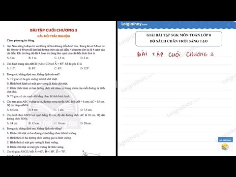 Giải bài 10 trang 89 SGK Toán 8 tập 1– Chân trời sáng tạo | SGK Toán 8 - Chân trời sáng tạo