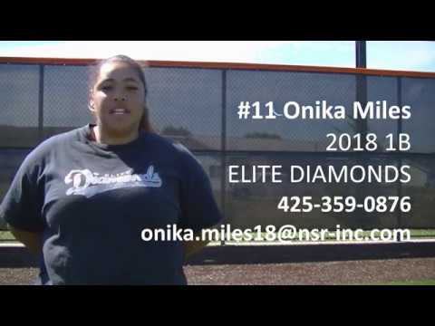 Onika Miles Softball Skills Video