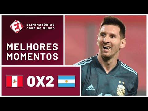 Gols e lances de Peru x Argentina