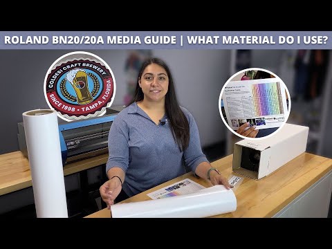 Roland BN20/20A Media Guide | What Material Do I Use?