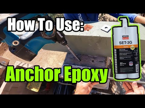 How to use Construction Anchoring Epoxy for Bolts, Rebar, etc.