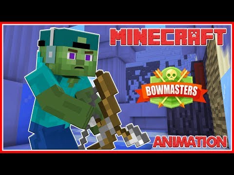 Monster School : BOWMASTERS CHALLENGE - Minecraft Animation