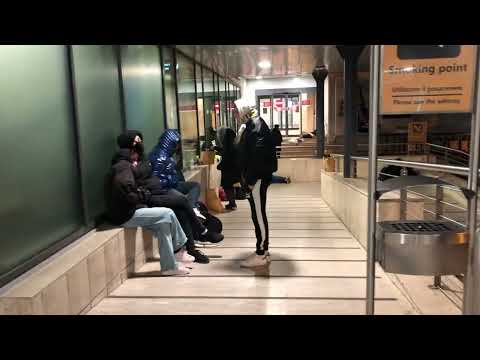 ROME Ciampino Airport closed. People are forced to wait outside 7°C