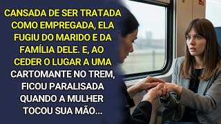 Ela fugiu do marido e dos parentes tóxicos dele. E, quando a cartomante tocou sua mão e disse…