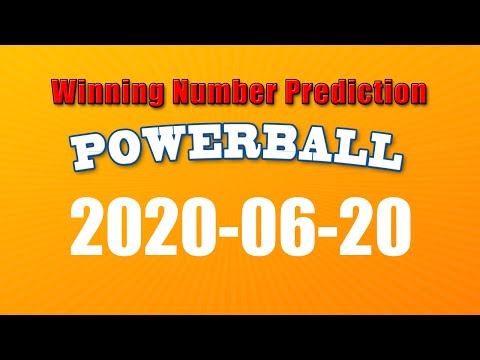 Winning numbers prediction for 2020-06-20|U.S. Powerball