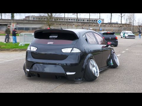 Crazy TUNER Cars arriving on a Carshow | Hall of Fame 2023