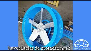 Ventilador para Túnel de Resfriamento em Indústria de Sorvete