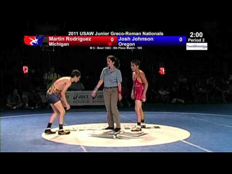 Junior Greco 5th 105 - Martin Rodriguez (MI) vs. Josh Johnson (OR)