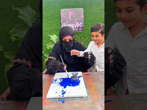 🥀Beautiful Kaaba 🕋 Painting with الله سبحانه وتعالى Allah Name Calligraphy Art/Using Stencil Spray