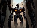 🔥 Black Beast TRANSFORMED! 🤖💥 | Epic Robot Reveal #shorts #Supercar #RobotMode #CarToRobot