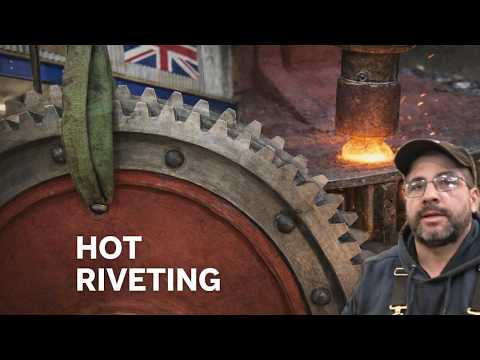 Victorian Engineering in Action: Hot Riveting a Steam Engine Gear Ring!!!