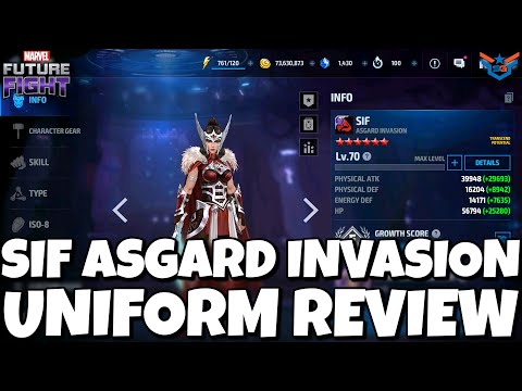 SIF ASGARD INVASION UNIFORM REVIEW | MARVEL FUTURE FIGHT